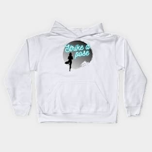 Yoga Pose in the Moonlight Kids Hoodie